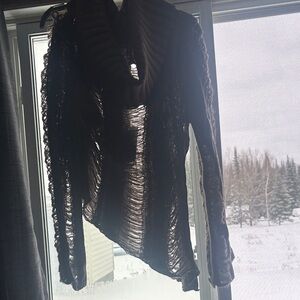 Dolls Kill Chocolate Off-Shoulder Sweater